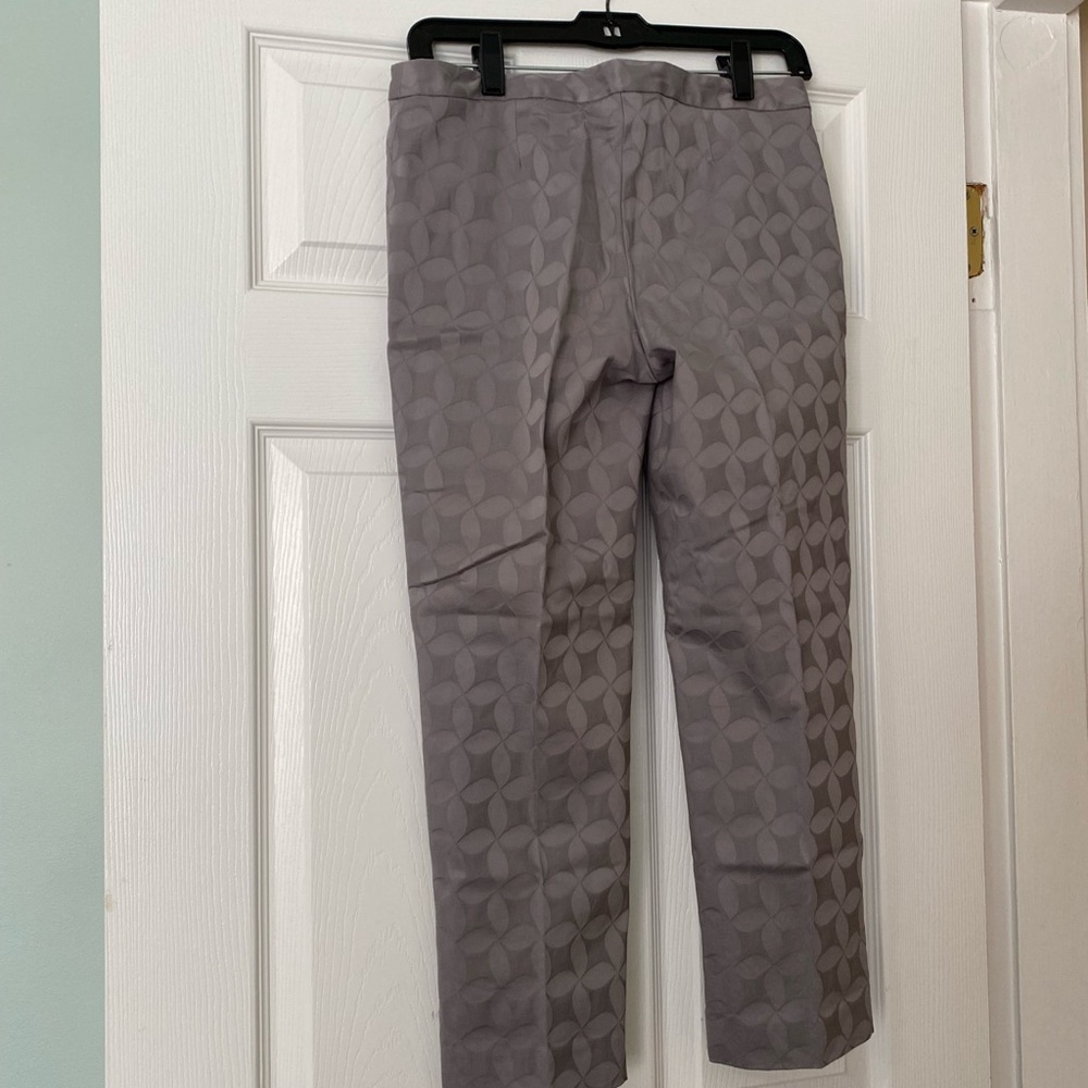 Grey cropped cotton pants from INC